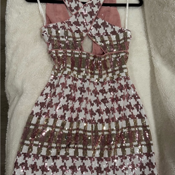 Revolve party, cocktail Pink and Black mini Dress - Picture 5 of 6